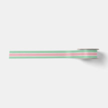 Shabby Chic-aquamarines u. rosa gestreiftes