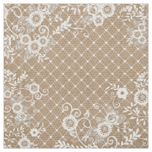 Shabby Chic aus Burlap und Lace Stoff