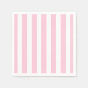 Shabby Chic aus rosa und weißem Streifen Serviette