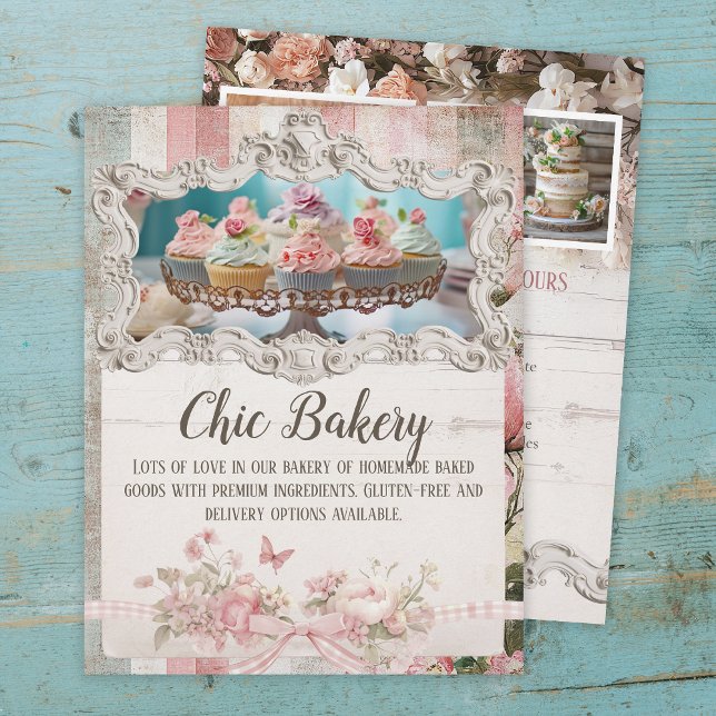 Shabby Chic Bäckerei Hütte Vintag Flyer Vorlage (Von Creator hochgeladen)