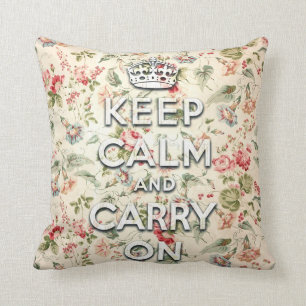 Shabby Chic behalten Ruhe und machen weiter Kissen