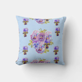 Shabby Chic Blau Blumenmuster Blume Kissen