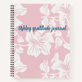 Shabby Chic Blumen benutzerdefinierter Name Notizbuch