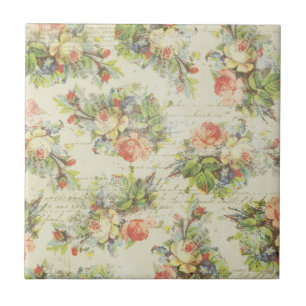 Shabby Chic-Blumenfliese Fliese