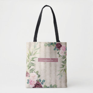 Shabby Chic Blumenname Tasche
