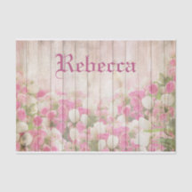 Shabby Chic-BlumenRosen auf hölzernem
