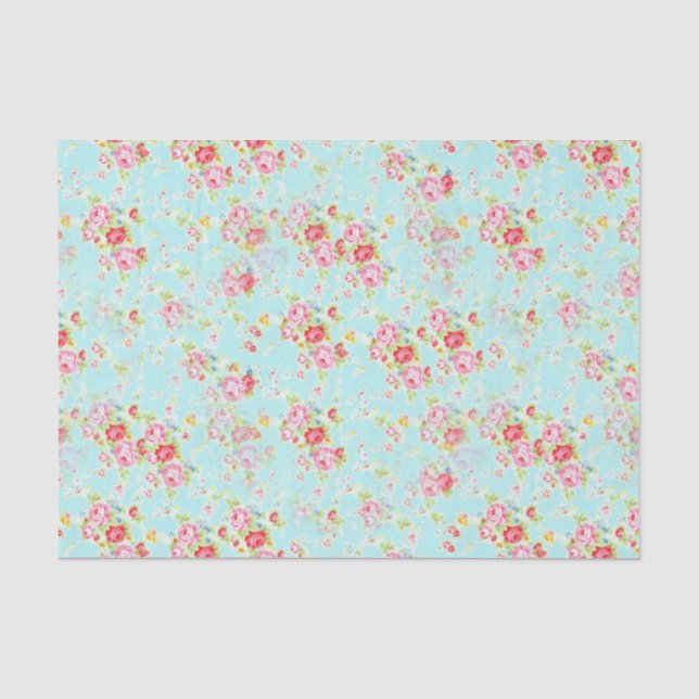 Shabby Chic Blumenzwiebelpapier Seidenpapier (Vorderseite)