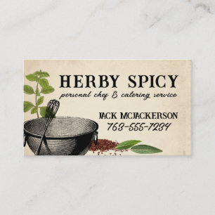 shabby chic bol whisky herbes épices chef cartes b