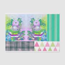 Shabby Chic Book Theme Floral Tissue Paper