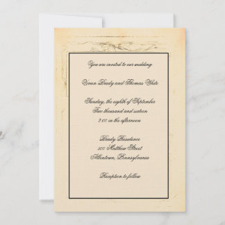 Shabby Chic Bow Hochzeit Einladung