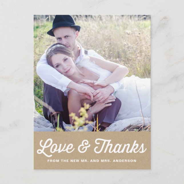 SHABBY CHIC | CARTE POSTCARD MARIAGE PHOTO (Devant)