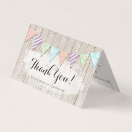 Shabby Chic Country Bunting Merci en bois rustique
