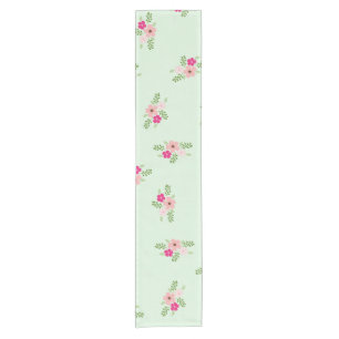 Shabby Chic Country Floral Tablette Kurzer Tischläufer