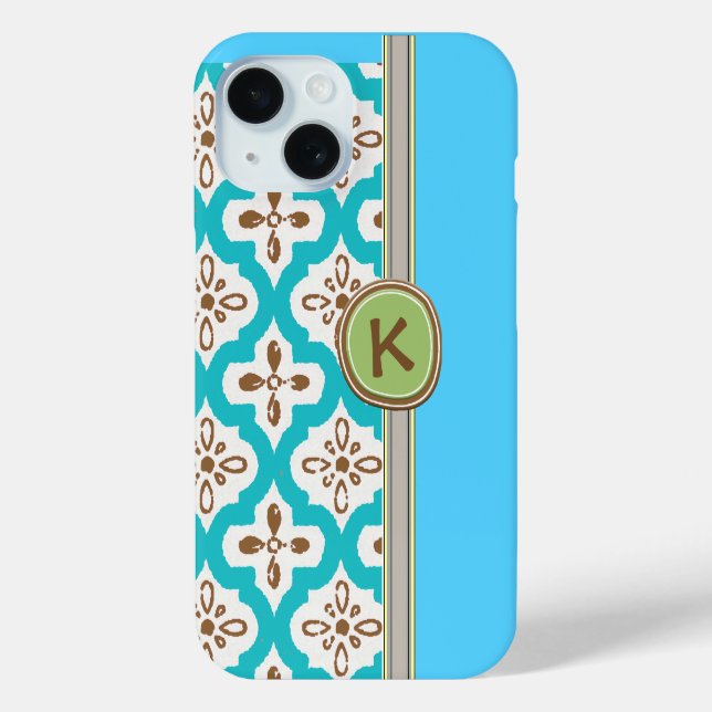 Shabby Chic Damask Case-Mate iPhone Hülle (Rückseite)