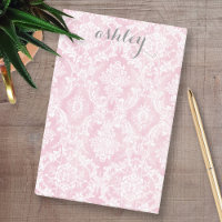 Shabby Chic Damask Muster Pastellfarben Rosa Graue