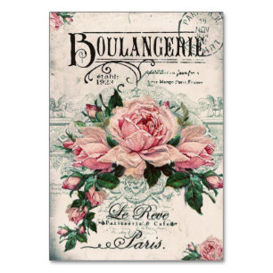 Shabby Chic, Decopage, viktorianisch, französisch  Tischnummer