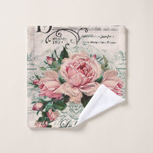 Shabby Chic, Decopage, viktorianisch, französisch  Waschlappen (Waschlappen)