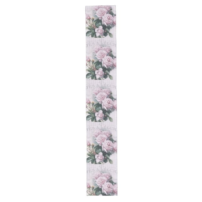 Shabby Chic, Decopage, viktorianisch, französische Großer Tischläufer (Vorderseite)