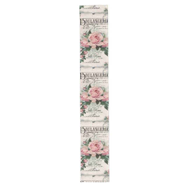 shabby chic, decoupage, victorian, french chic, pa großer tischläufer (Vorderseite)