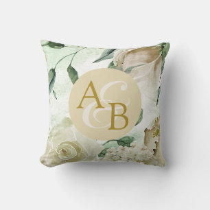 Shabby Chic Elfenbein personalisierte Paare Kissen