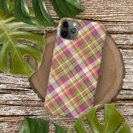 Shabby Chic Flair Madras Muster iPhone 16 Pro Max Hülle