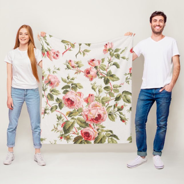 Shabby Chic Fleecedecke (Beispiel)