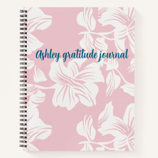 Shabby chic floral custom name notizbuch