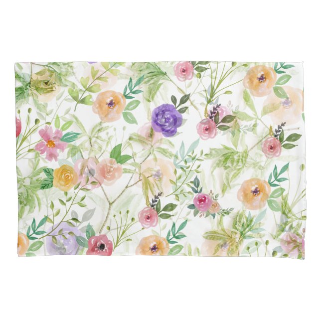 Shabby Chic Floral Kissenbezug (Vorderseite)