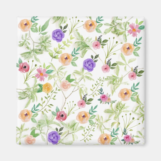 Shabby Chic Floral Magnet (Vorne)