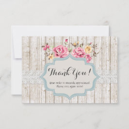 Shabby Chic Floral Rustic Wood Vintag Danke