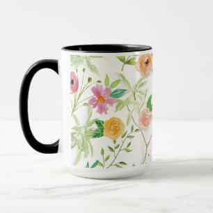 Shabby Chic Floral Tasse