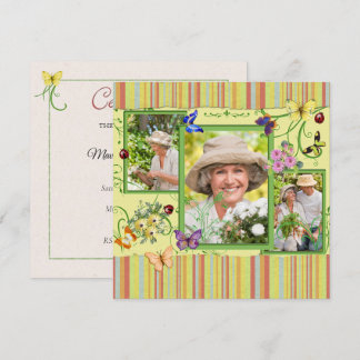 Shabby Chic Foto Geburtstagsparty Einladung