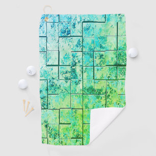 Shabby Chic Green Golfhandtuch