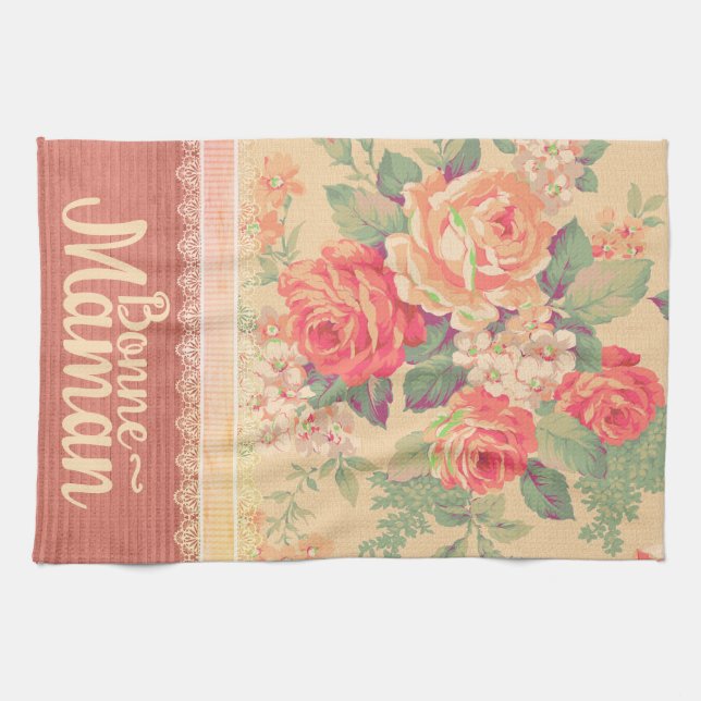 Shabby Chic Großmutter Bonne-Maman Geschirrtuch (Horizontal)