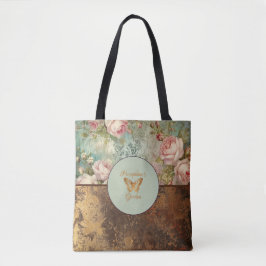 Shabby chic grunge style sac floral