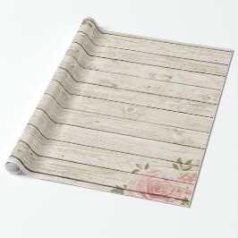 Shabby Chic Holzstruktur Geschenkpapier