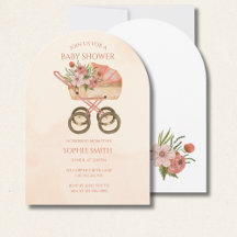 Shabby Chic Karren Aquarell Blumen Baby Shower