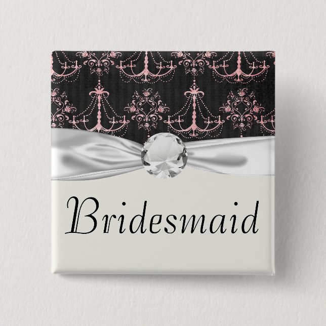 Shabby Chic Kronleuchter Mod Button schwarzer Dama (Vorderseite)