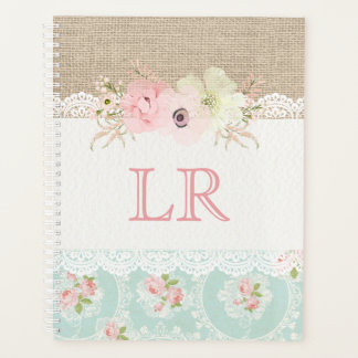 Shabby Chic Land Vintag Bauernhof Rustikale Flora Planer