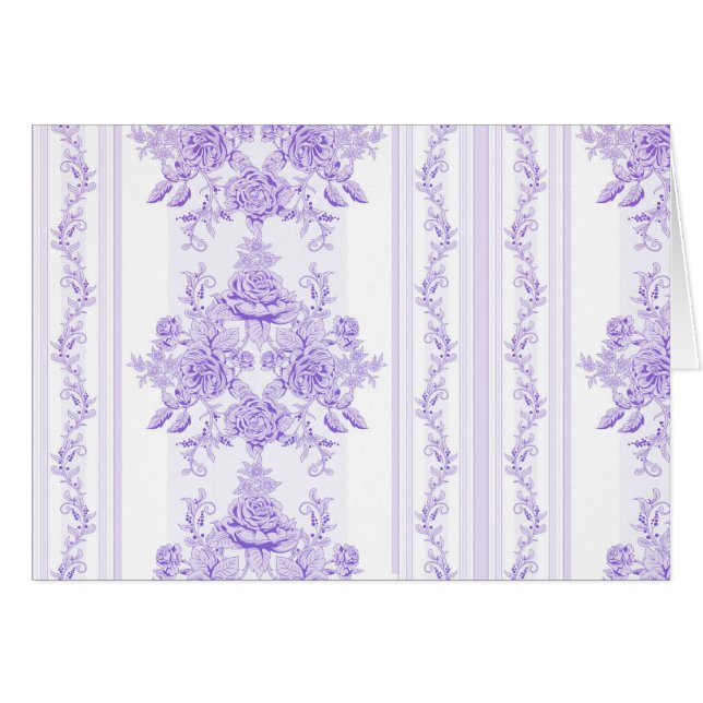Shabby Chic, Lavendel, Handtuch, Blumenmuster, Vik (Vorderseite (Horizontal))