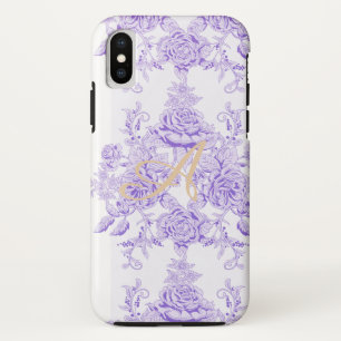 Shabby Chic, Lavendel, Handtuch, Blumenmuster, Vik Case-Mate iPhone Hülle