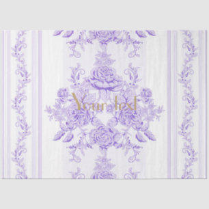 Shabby Chic, Lavendel, Handtuch, Blumenmuster, Vik Seidenpapier