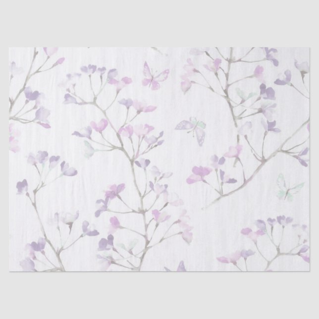 Shabby Chic Lilac Serie Design 23 Seidenpapier (Vorderseite)
