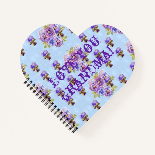 Shabby Chic Love You Grand-mère Carnet (Devant)