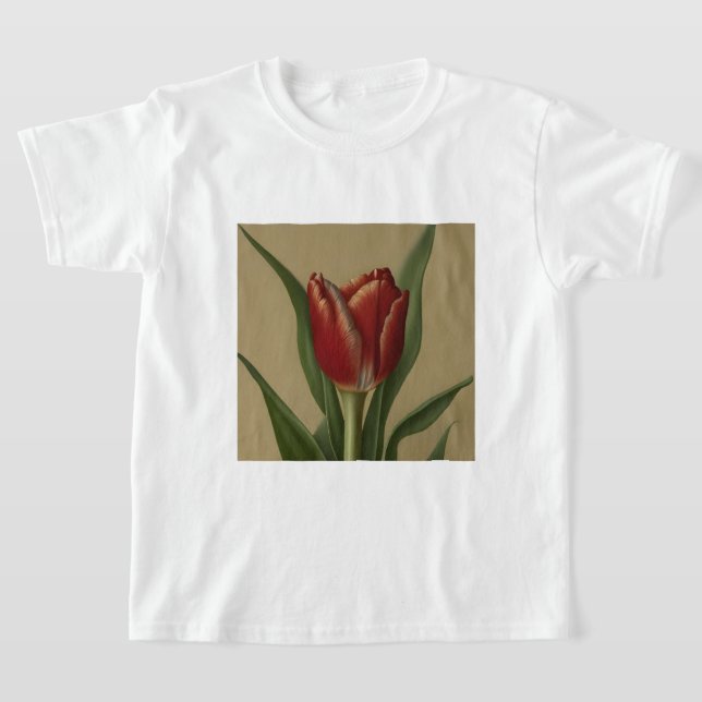 Shabby Chic Lovely Red Tulip T-Shirt (Ablage )