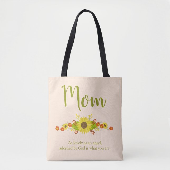 Shabby Chic Mama Sonnenblumen Tasche (Vorderseite)