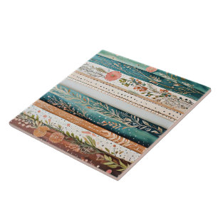 Shabby-Chic-Mischmuster Fliese