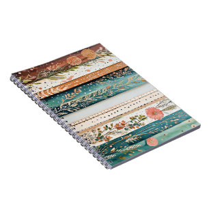 Shabby-Chic-Mischmuster Notizblock