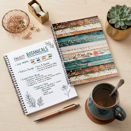Shabby Chic-Mischmuster Notizbuch