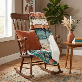 Shabby Chic-Mischmuster Sherpadecke
